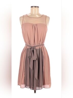A'Reve Two-Tone Pleated Dress Size M